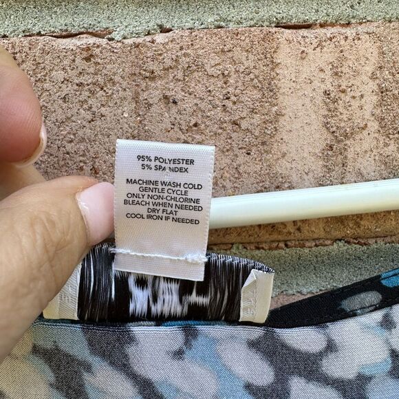 Loft Women's Blue Patterned Dress - Picture 4 of 5